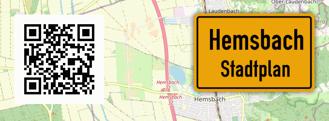 Stadtplan Hemsbach, Bauland