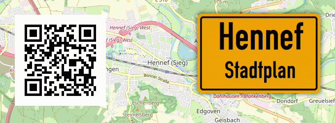 Stadtplan Hennef