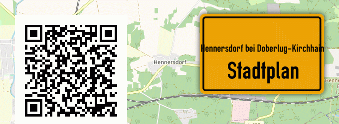 Stadtplan Hennersdorf bei Doberlug-Kirchhain
