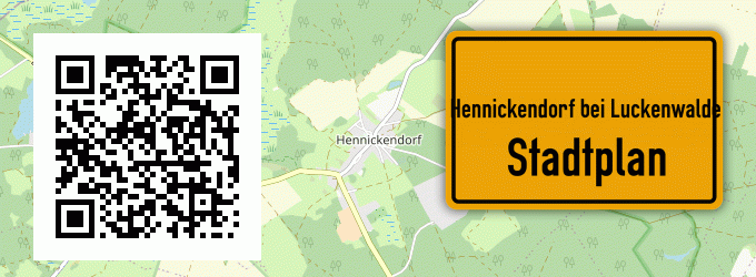 Stadtplan Hennickendorf bei Luckenwalde