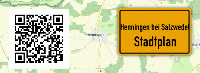 Stadtplan Henningen bei Salzwedel