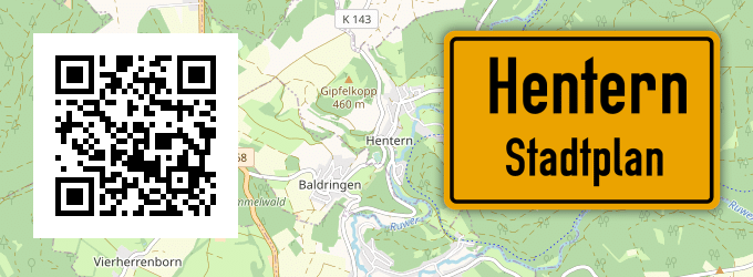 Stadtplan Hentern