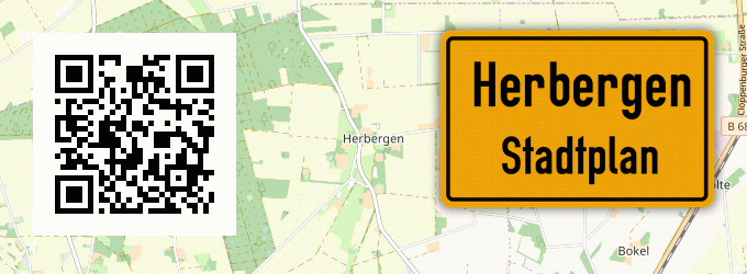 Stadtplan Herbergen, Oldenburg