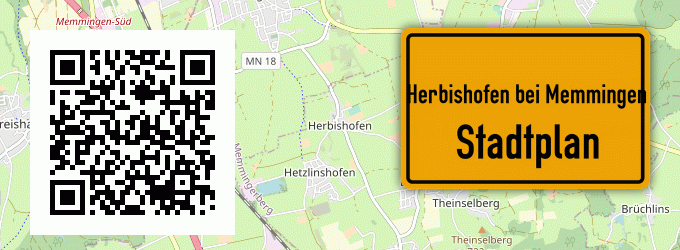 Stadtplan Herbishofen bei Memmingen