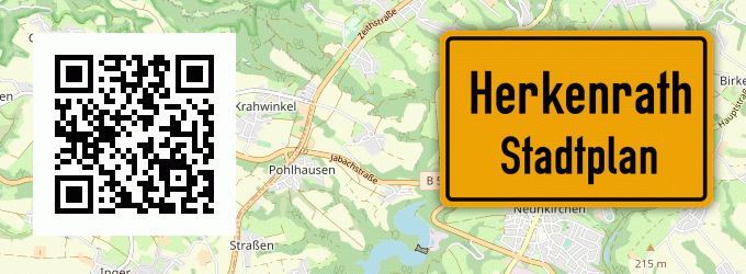 Stadtplan Herkenrath, Siegkreis
