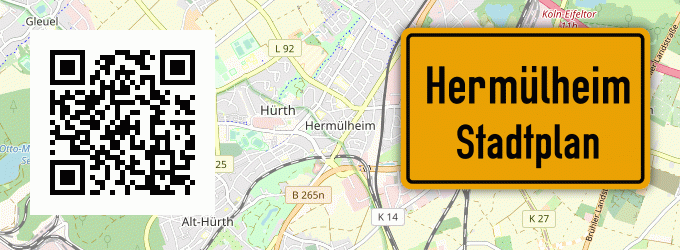 Stadtplan Hermülheim