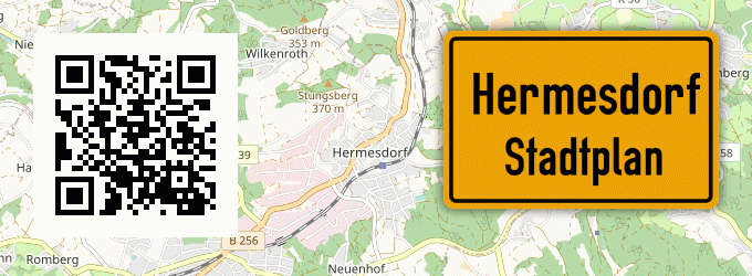 Stadtplan Hermesdorf, Oberberg Kreis