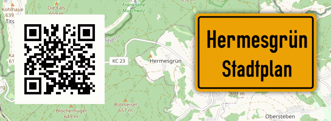 Stadtplan Hermesgrün