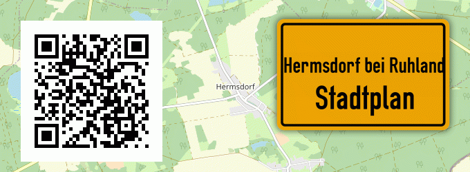 Stadtplan Hermsdorf bei Ruhland