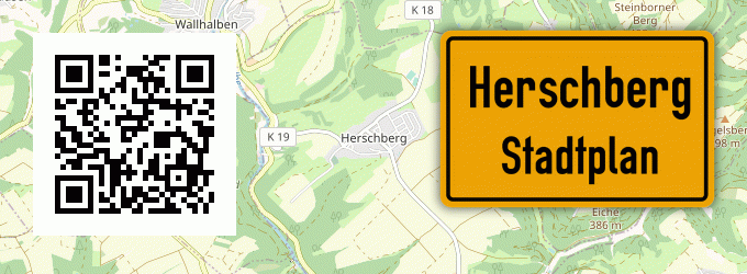 Stadtplan Herschberg, Pfalz