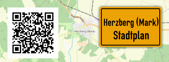 Stadtplan Herzberg (Mark)