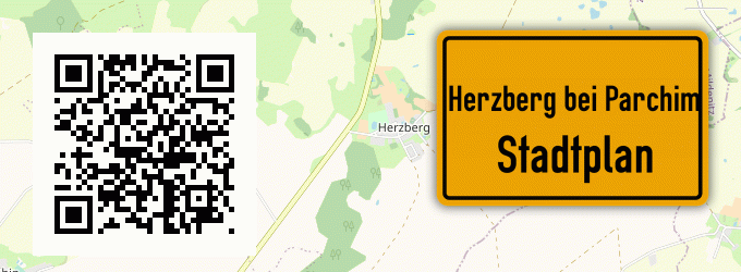 Stadtplan Herzberg bei Parchim