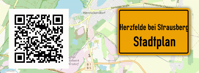 Stadtplan Herzfelde bei Strausberg