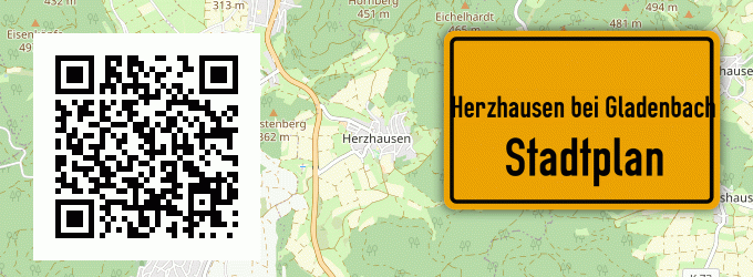 Stadtplan Herzhausen bei Gladenbach