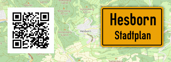 Stadtplan Hesborn