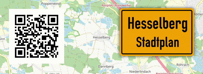 Stadtplan Hesselberg