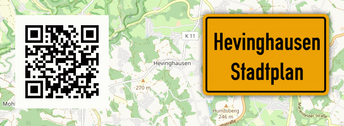 Stadtplan Hevinghausen