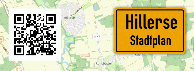 Stadtplan Hillerse, Kreis Northeim