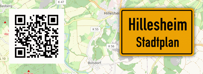 Stadtplan Hillesheim, Eifel