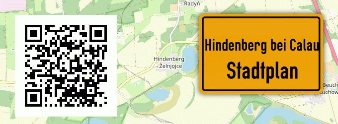 Stadtplan Hindenberg bei Calau