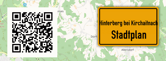 Stadtplan Hinterberg bei Kirchaitnach