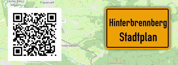 Stadtplan Hinterbrennberg, Allgäu