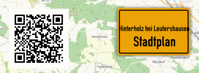Stadtplan Hinterholz bei Leutershausen, Mittelfranken