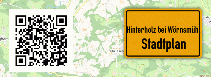 Stadtplan Hinterholz bei Wörnsmühl