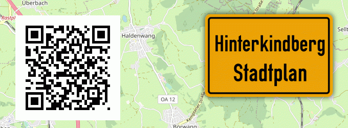 Stadtplan Hinterkindberg, Allgäu