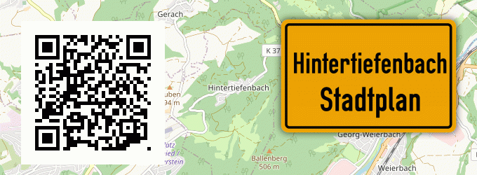 Stadtplan Hintertiefenbach