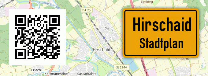 Stadtplan Hirschaid