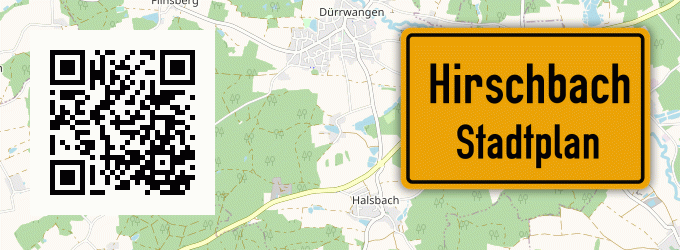 Stadtplan Hirschbach, Oberpfalz