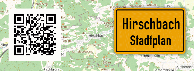 Stadtplan Hirschbach, Schwaben