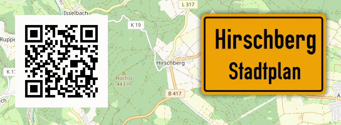 Stadtplan Hirschberg, Westfalen