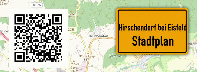 Stadtplan Hirschendorf bei Eisfeld