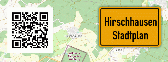 Stadtplan Hirschhausen, Oberlahnkreis