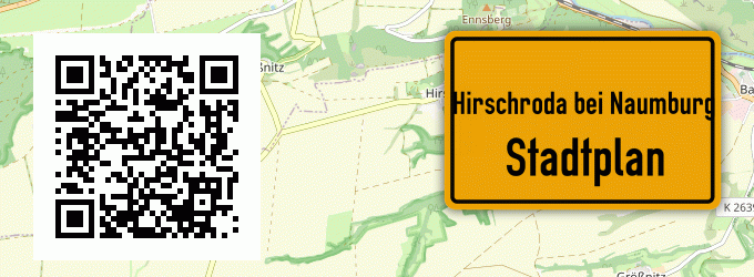 Stadtplan Hirschroda bei Naumburg