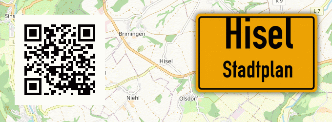 Stadtplan Hisel, Eifel