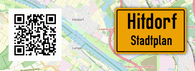 Stadtplan Hitdorf