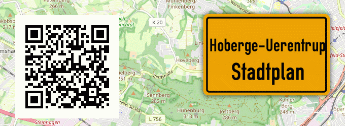 Stadtplan Hoberge-Uerentrup