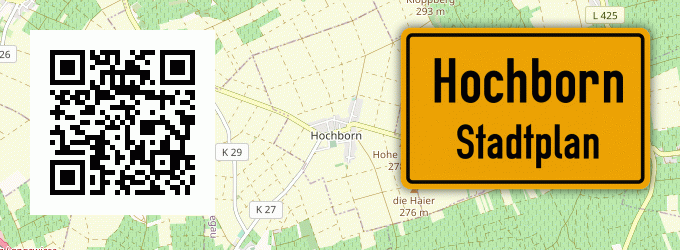 Stadtplan Hochborn