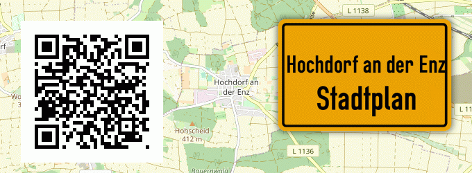 Stadtplan Hochdorf an der Enz