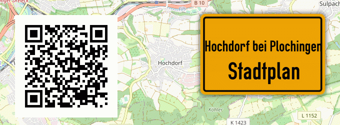 Stadtplan Hochdorf bei Plochingen
