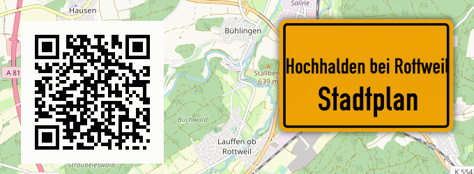 Stadtplan Hochhalden bei Rottweil