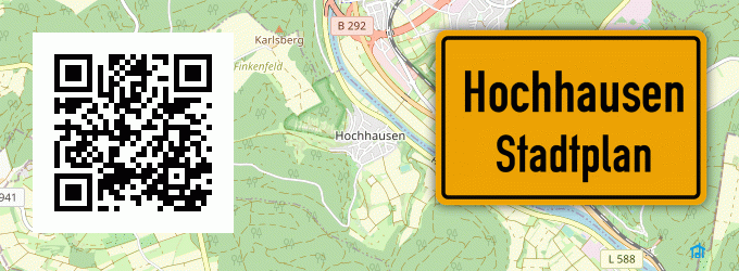 Stadtplan Hochhausen, Neckar