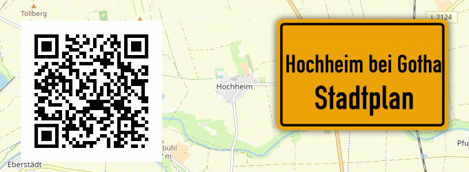 Stadtplan Hochheim bei Gotha