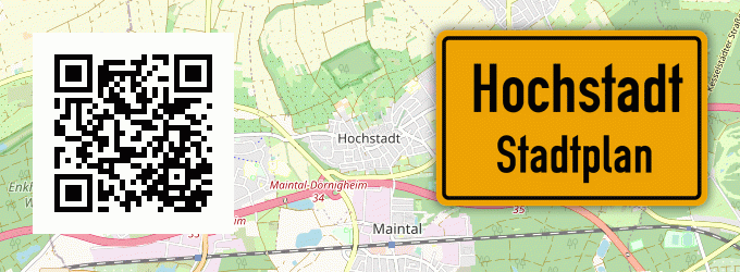 Stadtplan Hochstadt, Hessen
