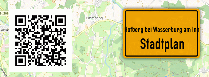 Stadtplan Hofberg bei Wasserburg am Inn