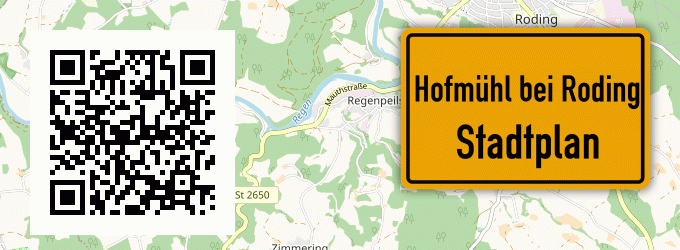 Stadtplan Hofmühl bei Roding