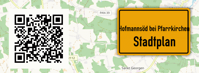 Stadtplan Hofmannsöd bei Pfarrkirchen, Niederbayern